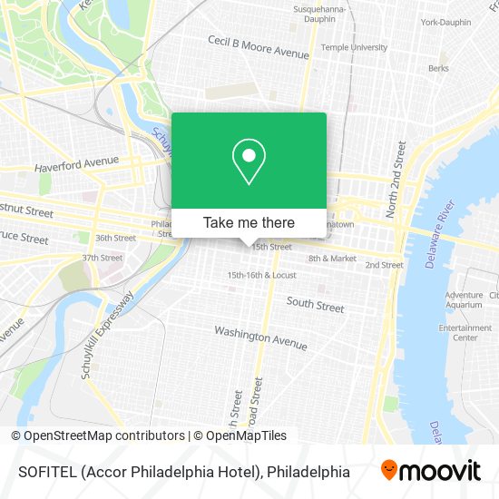 Mapa de SOFITEL (Accor Philadelphia Hotel)