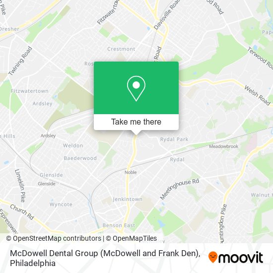 Mapa de McDowell Dental Group (McDowell and Frank Den)