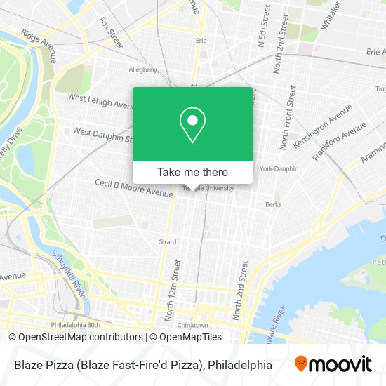 Blaze Pizza (Blaze Fast-Fire'd Pizza) map