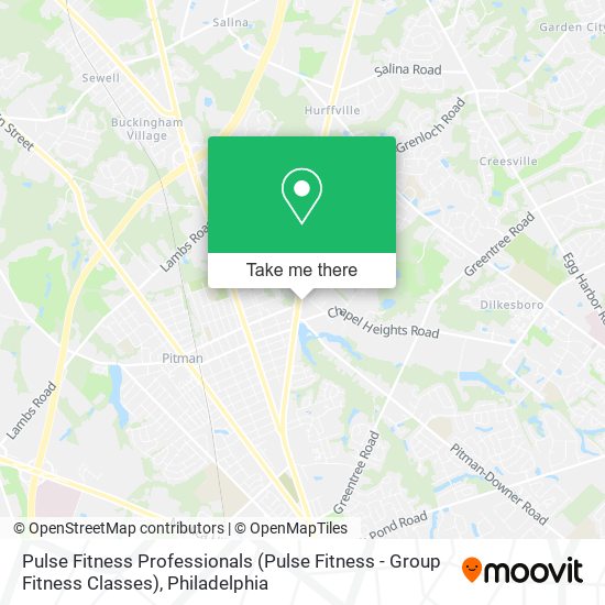 Pulse Fitness Professionals (Pulse Fitness - Group Fitness Classes) map