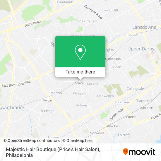 Mapa de Majestic Hair Boutique (Price's Hair Salon)