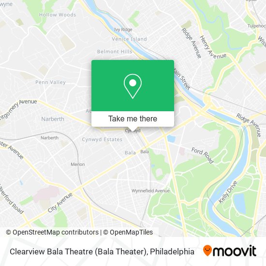 Mapa de Clearview Bala Theatre (Bala Theater)