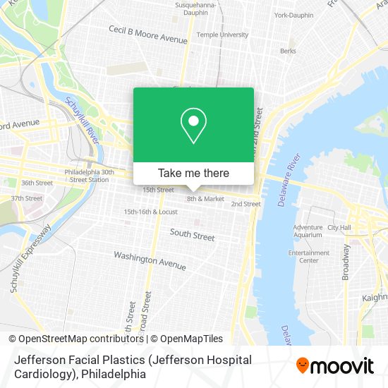 Jefferson Facial Plastics (Jefferson Hospital Cardiology) map