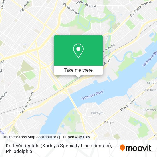 Mapa de Karley's Rentals (Karley's Specialty Linen Rentals)