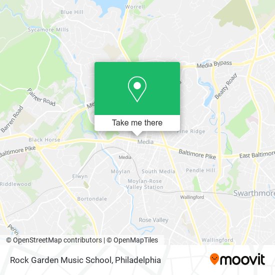 Rock Garden Music School map