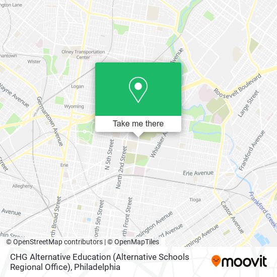 CHG Alternative Education (Alternative Schools Regional Office) map