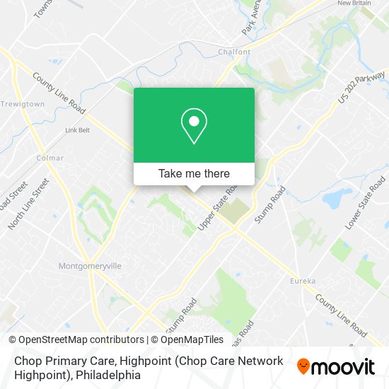 Mapa de Chop Primary Care, Highpoint (Chop Care Network Highpoint)