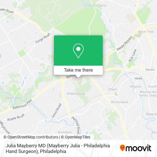 Julia Mayberry MD (Mayberry Julia - Philadelphia Hand Surgeon) map