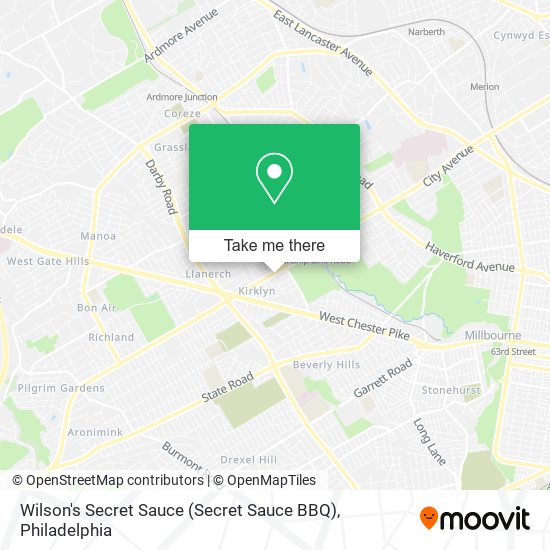 Mapa de Wilson's Secret Sauce (Secret Sauce BBQ)