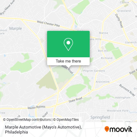 Marple Automotive (Mayo's Automotive) map