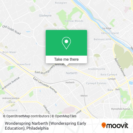 Wonderspring Narberth (Wonderspring Early Education) map