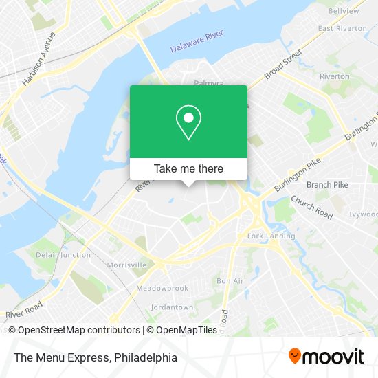Mapa de The Menu Express