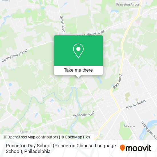 Mapa de Princeton Day School (Princeton Chinese Language School)