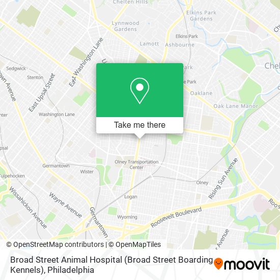 Mapa de Broad Street Animal Hospital (Broad Street Boarding Kennels)