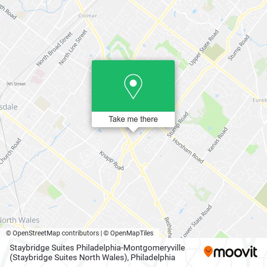 Mapa de Staybridge Suites Philadelphia-Montgomeryville (Staybridge Suites North Wales)