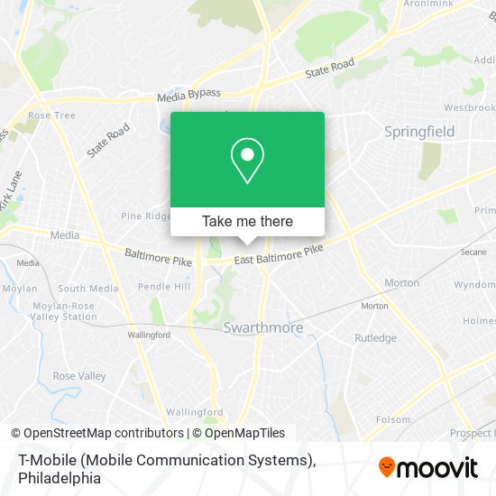 T-Mobile (Mobile Communication Systems) map