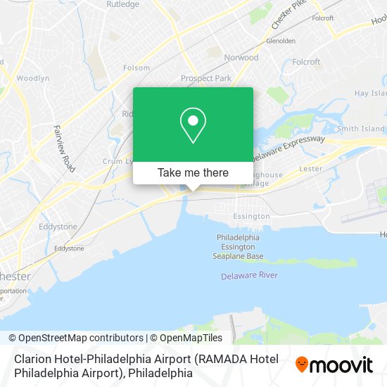Mapa de Clarion Hotel-Philadelphia Airport