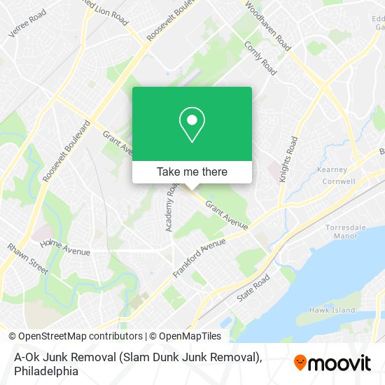 Mapa de A-Ok Junk Removal (Slam Dunk Junk Removal)