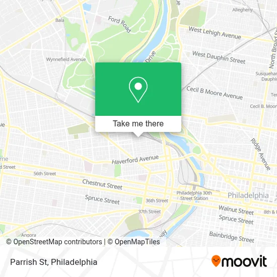 Parrish St map