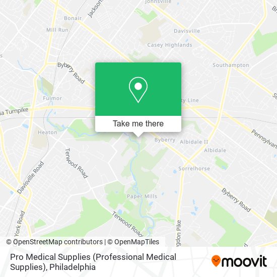 Mapa de Pro Medical Supplies (Professional Medical Supplies)