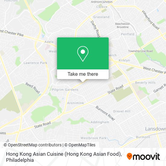 Hong Kong Asian Cuisine map