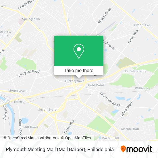 Mapa de Plymouth Meeting Mall (Mall Barber)