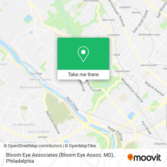 Mapa de Bloom Eye Associates (Bloom Eye Assoc. MD)