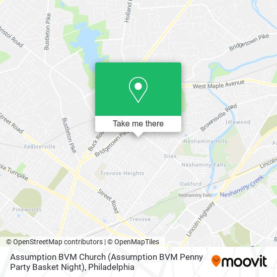 Assumption BVM Church (Assumption BVM Penny Party Basket Night) map