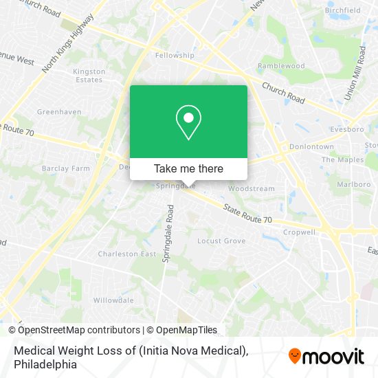 Mapa de Medical Weight Loss of (Initia Nova Medical)