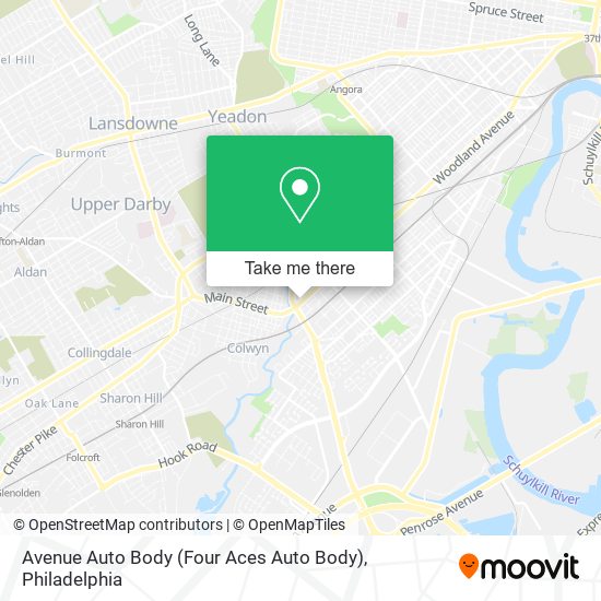 Avenue Auto Body (Four Aces Auto Body) map