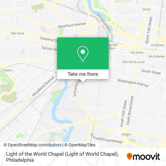 Light of the World Chapel map