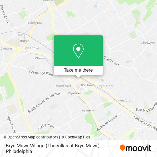 Bryn Mawr Village (The Villas at Bryn Mawr) map