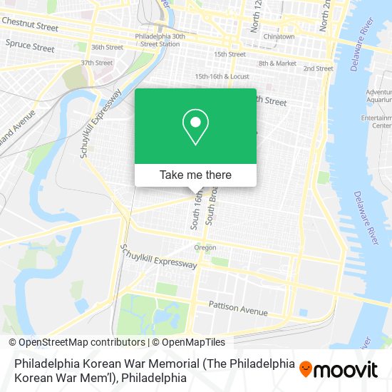 Mapa de Philadelphia Korean War Memorial (The Philadelphia Korean War Mem’l)