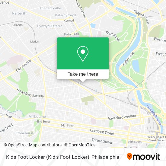 Kids Foot Locker (Kid's Foot Locker) map
