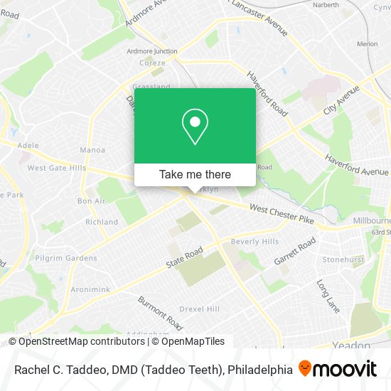 Mapa de Rachel C. Taddeo, DMD (Taddeo Teeth)