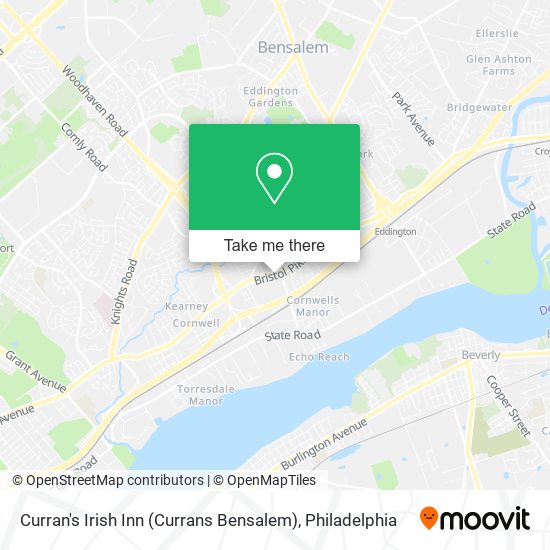 Mapa de Curran's Irish Inn (Currans Bensalem)