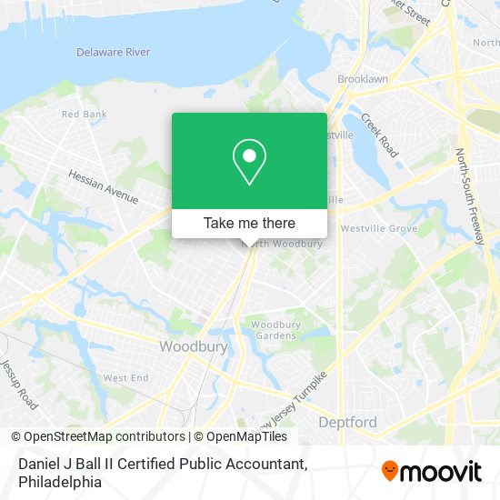 Daniel J Ball II Certified Public Accountant map