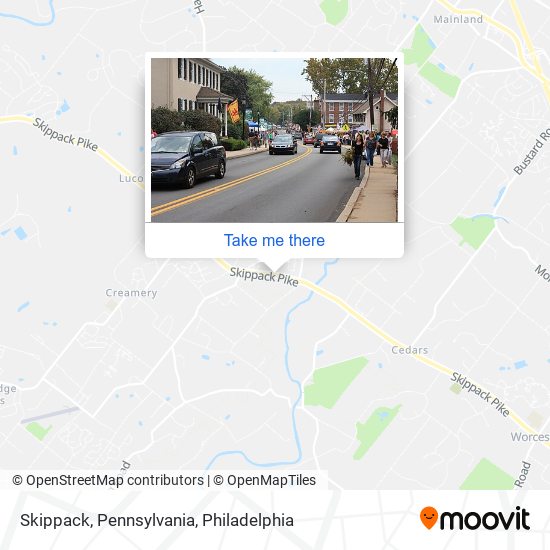 Mapa de Skippack, Pennsylvania