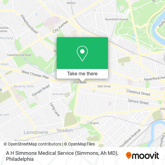 A H Simmons Medical Service (Simmons, Ah MD) map