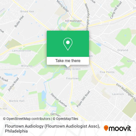 Flourtown Audiology (Flourtown Audiologist Assc) map