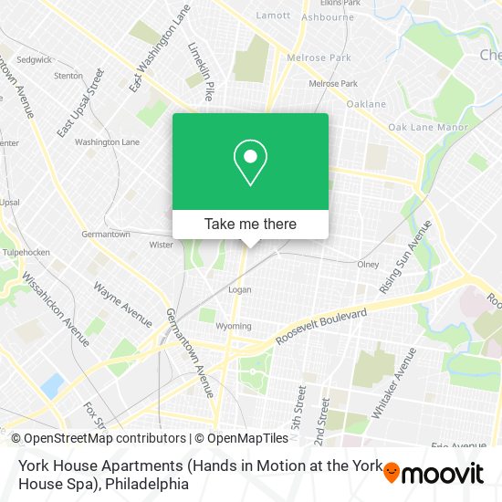 Mapa de York House Apartments (Hands in Motion at the York House Spa)