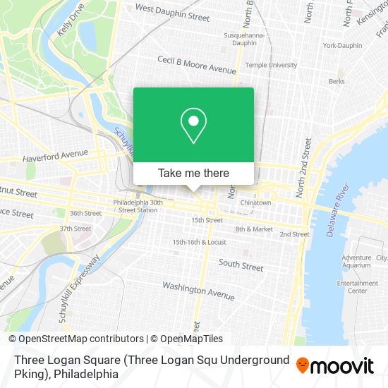 Three Logan Square (Three Logan Squ Underground Pking) map