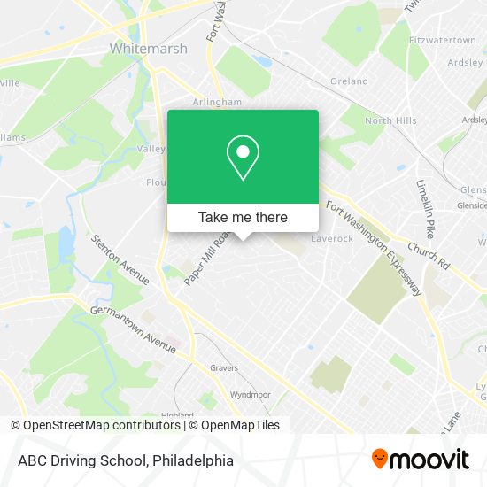 ABC Driving School map