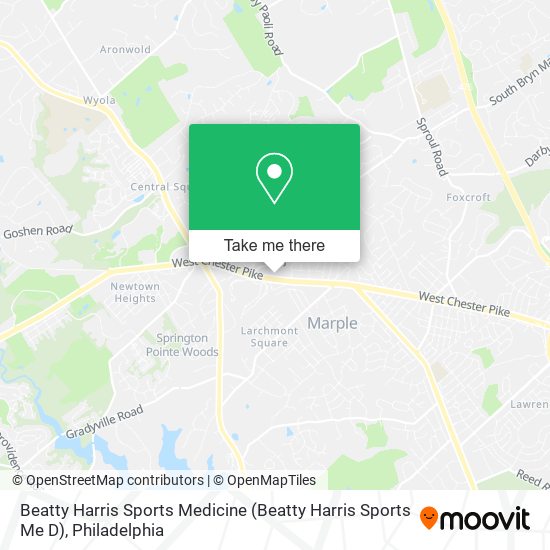 Beatty Harris Sports Medicine (Beatty Harris Sports Me D) map