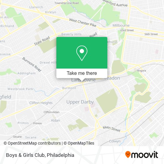 Boys & Girls Club map