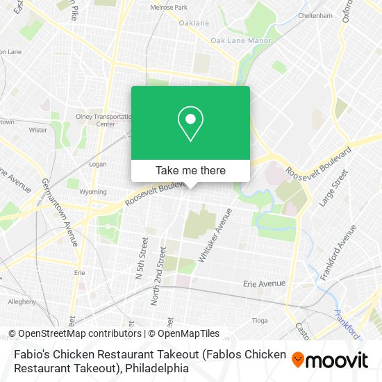 Fabio's Chicken Restaurant Takeout (Fablos Chicken Restaurant Takeout) map