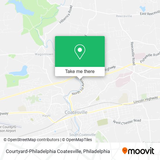 Mapa de Courtyard-Philadelphia Coatesville
