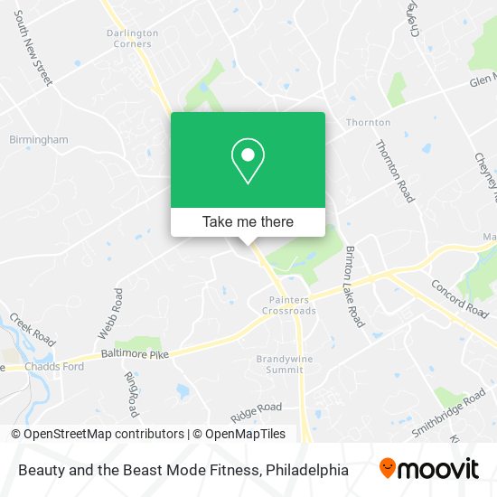 Beauty and the Beast Mode Fitness map