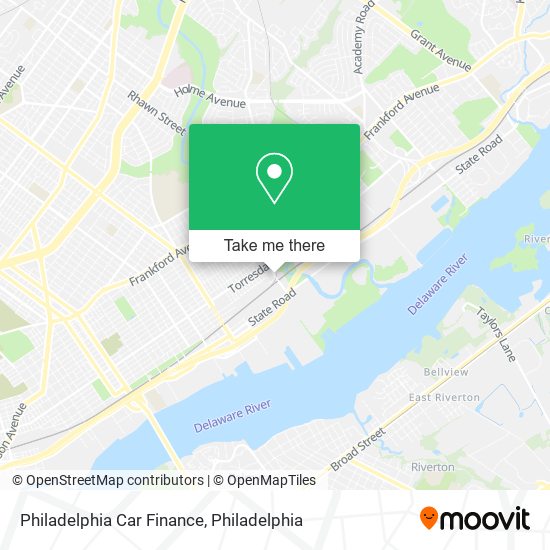 Mapa de Philadelphia Car Finance