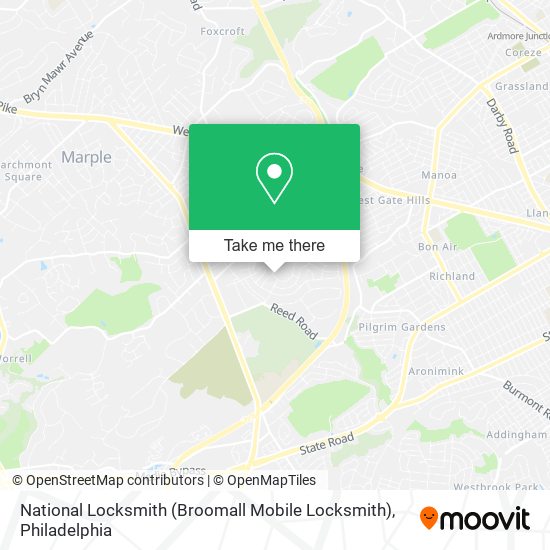 National Locksmith (Broomall Mobile Locksmith) map